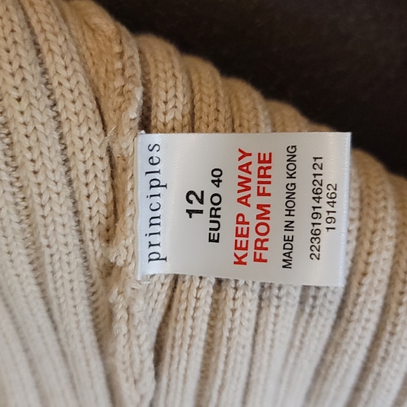 Gorgeously Unique Poodle Collar, Cuff and Front Trim Ribbed Cardigan S/M - Picture 10 of 12